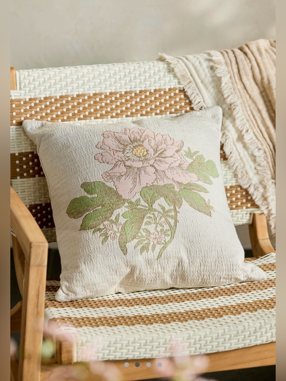 terrain Anthropologie Sunbrella® Posey Outdoor Pillow